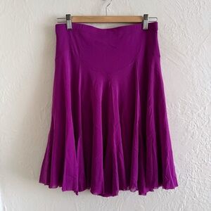Save The Queen Purple Pink Midi Skirt Size L
